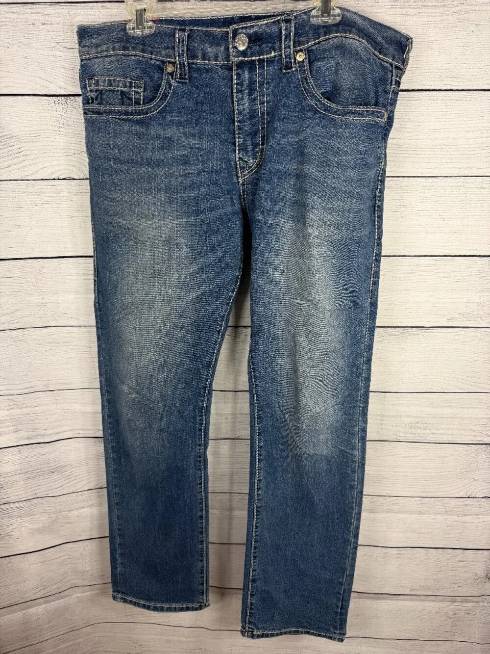 True Religion Ricky Relaxed Straight Jeans Size 36